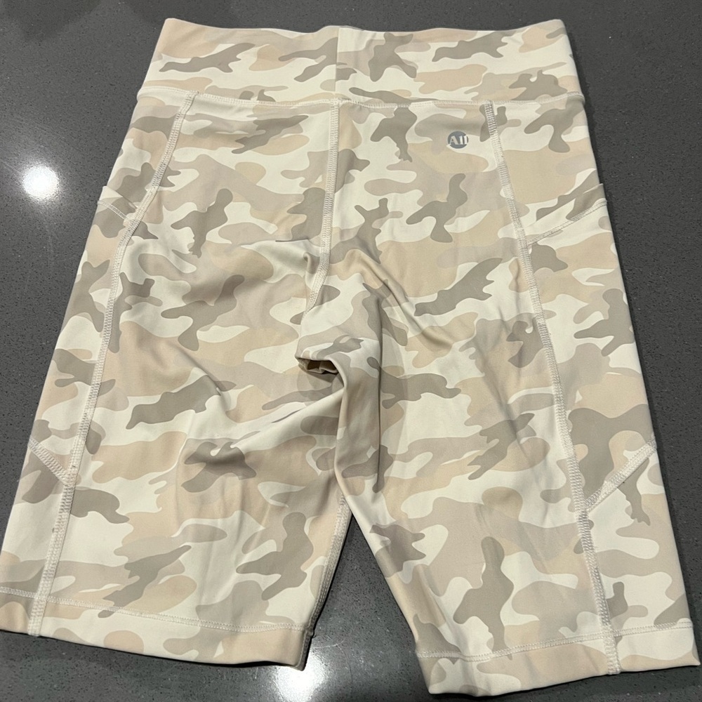 ALL ACCESS set Beige Camouflage Bike Shorts - Picture 6 of 7